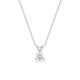 Collar de oro blanco 9K con diamante creado de 0,25 ct F-VS