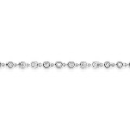 Pulsera de oro blanco 9K, diamantes creados 1,05 ct