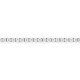 Pulsera de oro blanco 9K, diamantes creados 1,54 ct