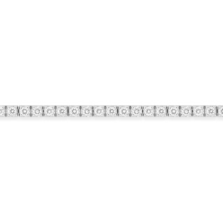 Pulseira em ouro branco 9K, diamantes criados 1,54 ct