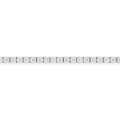 Pulsera de oro blanco 9K, diamantes creados 1,54 ct