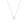 Collar de plata, colgante circular y circonitas