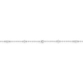 Pulseira geométrica em prata com zircónias