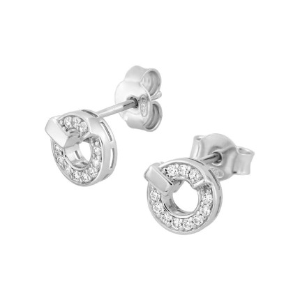 Pendientes de plata con circonitas