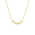 Collar infinito bañado en oro con circonitas cúbicas