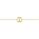 Pulsera de oro 9K con circonitas alineados