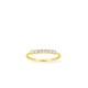 Anillo de oro amarillo 18k y circonitas