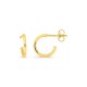 Pendientes aro pequeño 10 mm, de oro amarillo 18K y 1,2 mm de hilo