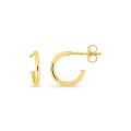 Pendientes aros pequeños 10 mm de oro amarillo 9K