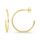 Pendientes aros pequeños 24 mm de oro amarillo 9K y 1,2 mm de hilo