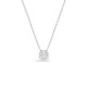 Colar de ouro branco 9K con floco de neve com 7 diamantes criados de 0,15 ct F-VS