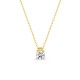 Colar em ouro amarelo 9K e pendente com zircónia