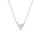 Collar de plata con tres piedras de circonita cúbica