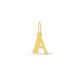 Pingente com inicial A em ouro amarelo 18K