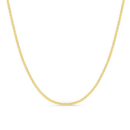 Corrente veneziana em ouro amarelo 9K com 0,85 mm de largura