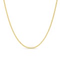 Cadena gourmette diamantada de oro amarillo 9K