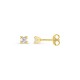 Pendientes de oro amarillo 9 KT con circonita 3X3MM