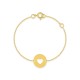 Pulsera de oro amarillo 9 KT de 14cm