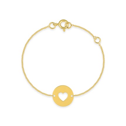 Pulseira em ouro amarelo 9 kt de 14cm