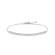 Pulseira em ouro branco de 9K com 25 diamantes criados 0,25 ct F-VS