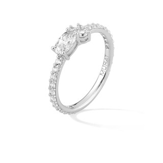 Anillo Royale Twist acompañado plata