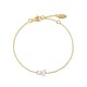Pulseira Toi & Moi Twist dourada