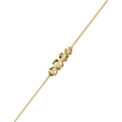 Pulsera L'Hortensia Bouquet dorada