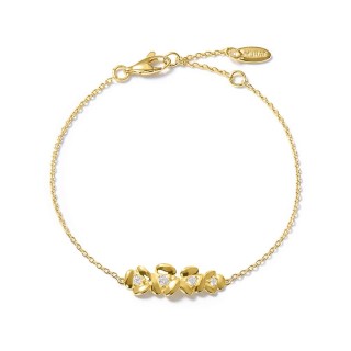 Pulseira L'Hortensia Bouquet dourada