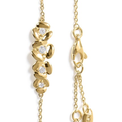 Pulseira L'Hortensia Bouquet dourada