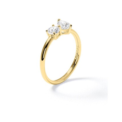 Anillo Toi & Moi Twist dorado