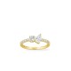 Anillo Toi & Moi Twist acompañado dorado