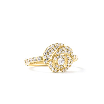 Anillo La Rose Pavée dorado