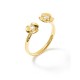 Anel L'Hortensia Ouverte dourado