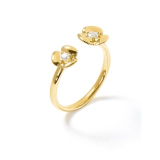Anillo L'Hortensia Ouverte dorado