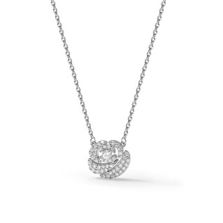 Collar La Rose Pavée plata