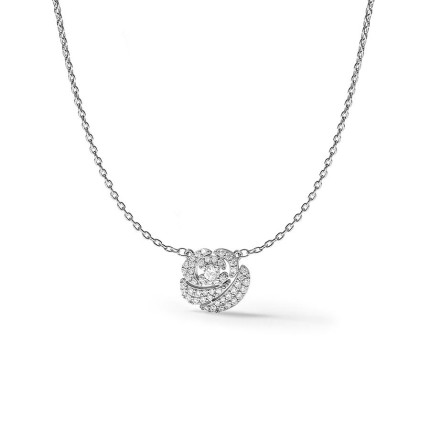 Collar La Rose Pavée plata
