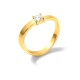 Anel Seine Solitaire dourado