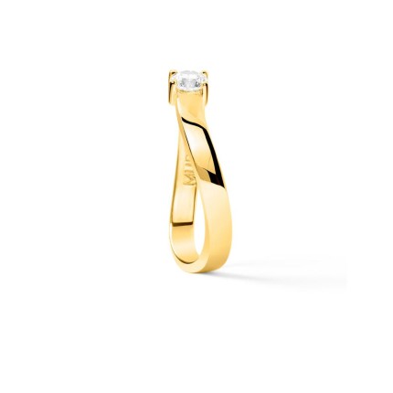 Anillo Seine Solitaire dorado