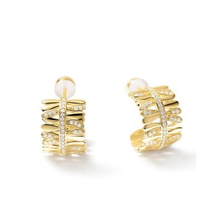 Pendientes Les Fougères dorados