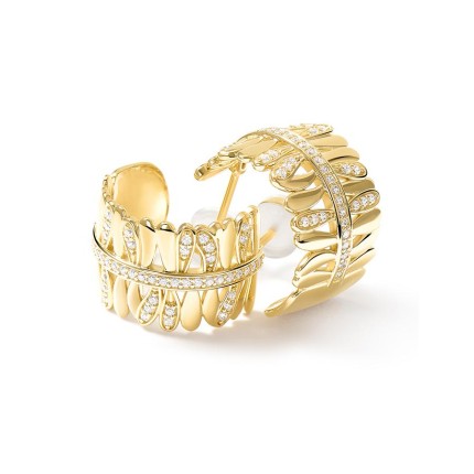 Pendientes Les Fougères dorados