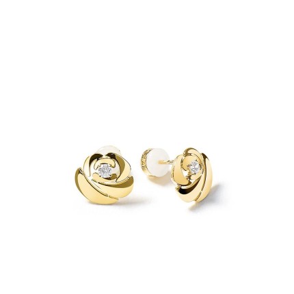 Pendientes La Rose dorados
