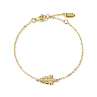 Pulsera La Hoja de Helecho dorada