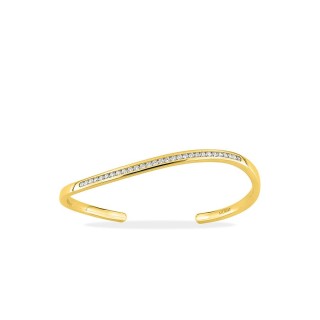Bracelete rígido Seine Reflets dourado