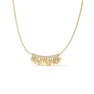 Colar Les Fougères dourado