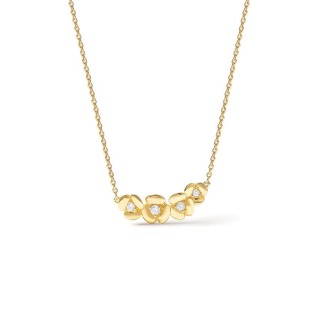 Colar L'Hortensia Bouquet dourado