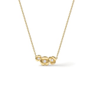 Collar L'Hortensia Trio dorado