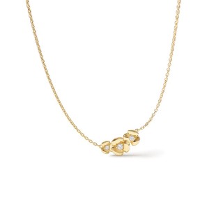 Colar L'Hortensia Trio dourado