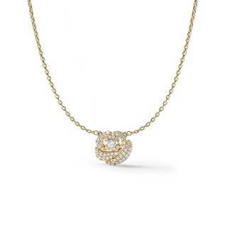 Collar La Rose Pavée dorado