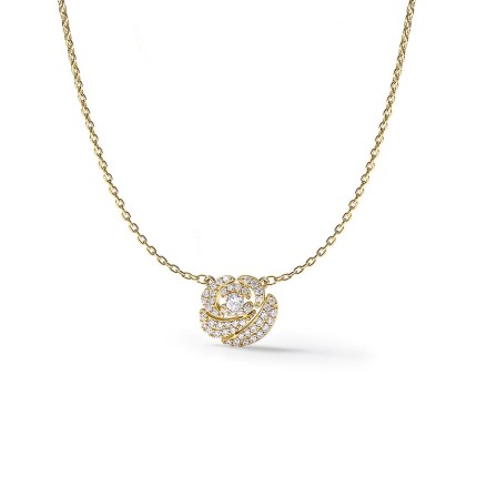 Colar La Rose Pavée dourado
