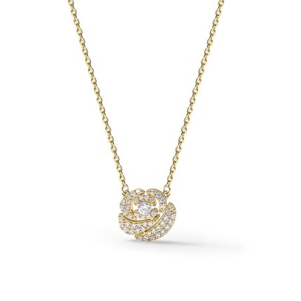 Colar La Rose Pavée dourado